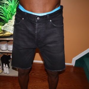H&M dark jean shorts